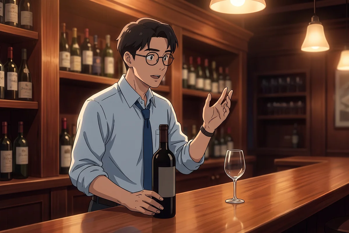 Minjae — Talking at the bar counter