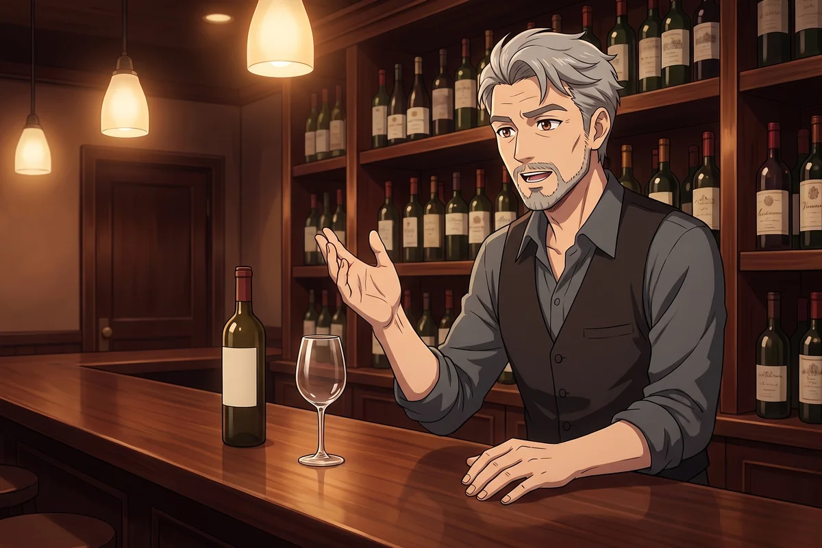 Master Seo — Talking at the bar counter
