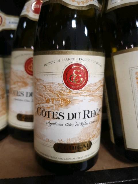 E. Guigal, Côtes-du-Rhône Blanc 2016 bottle — my own photo, 2019.12