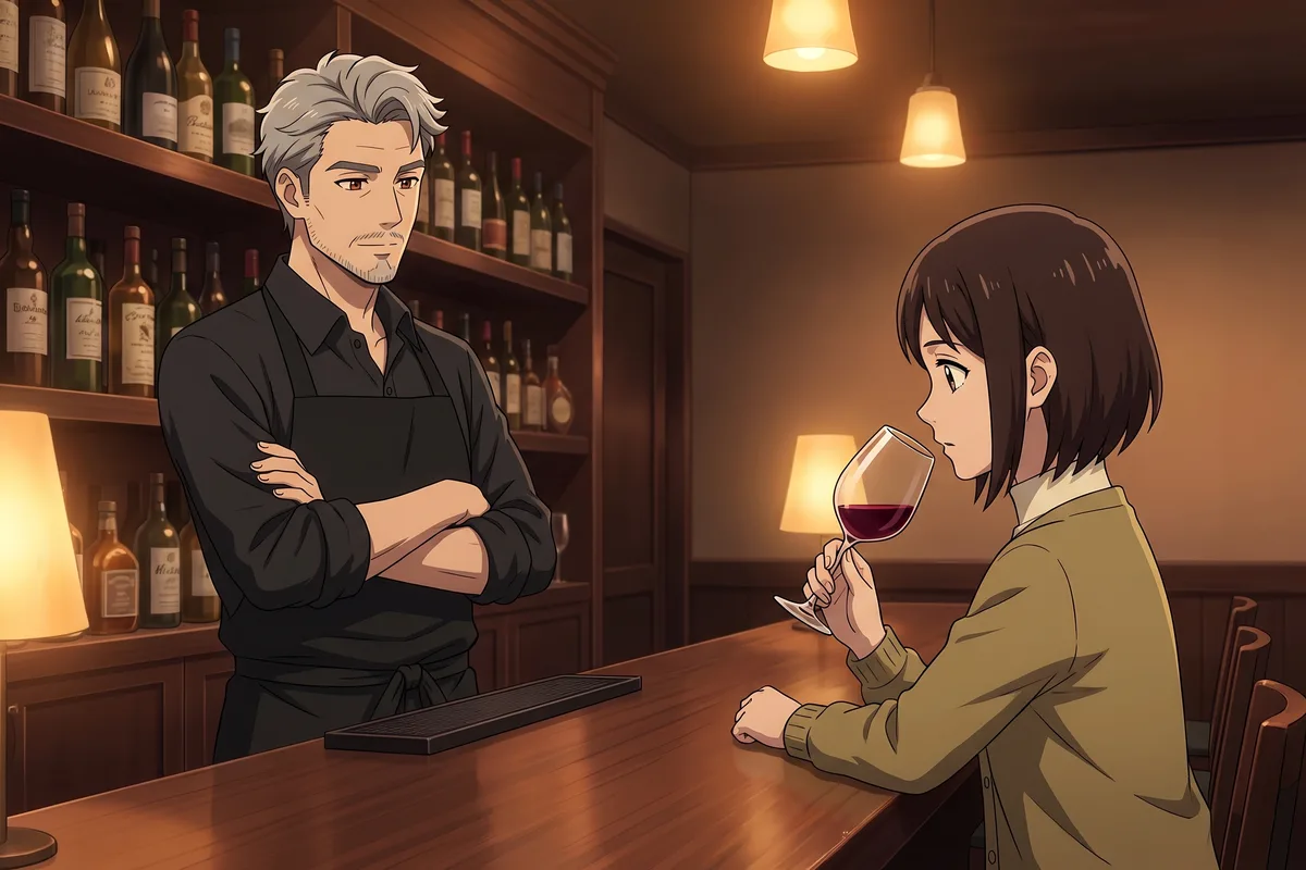 Haru — Hunting for the tobacco in the glass Master Seo set down, Haru tilts her head. "I've heard this list somewhere."